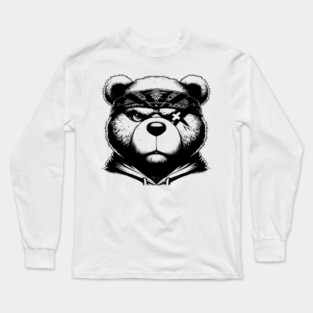 Gangster Teddy Bear Long Sleeve T-Shirt