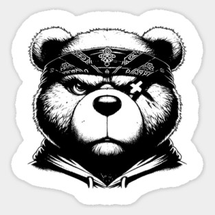Gangster Teddy Bear Magnet