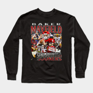 Baker Mayfield College Vintage Bootleg By_Libarscal_ Long Sleeve T-Shirt