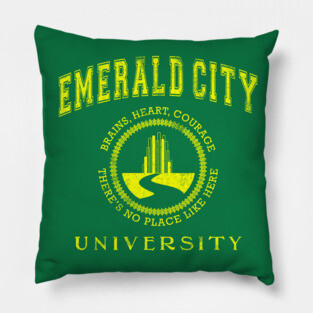 Emerald City University (Yellow) | The Wizard Of Oz | Wicked The Musical Pillow