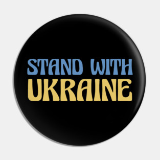 Stand with Ukraine, Support Ukraine Pin