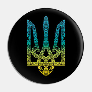 Ukraine Support, Ukraine Emblem - Coat of arms of Ukraine Pin