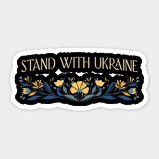 Stand with Ukraine, Support Ukraine Sticker