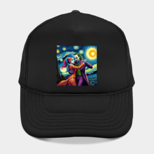 Joker and Harley Quinn in starry night Hat