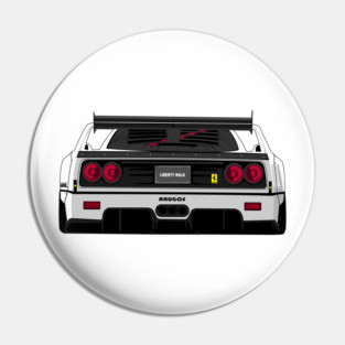 tshirt back ferrari f40 liberty walk Pin