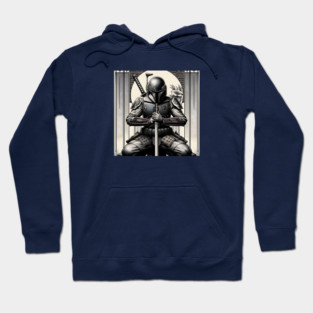 Samurai Boba fett traditional artwork Hoodie