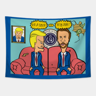 Krasnov and Putin-Puppet Tapestry