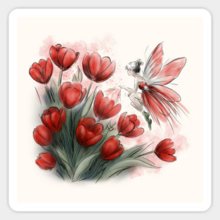 Tulip Fairy Sticker