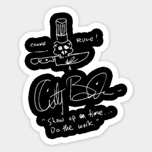 anthony bourdain Sticker