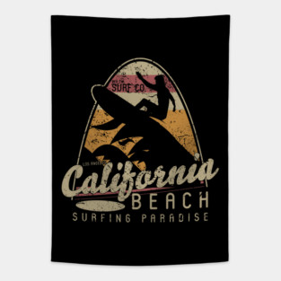 California Surfer Tapestry