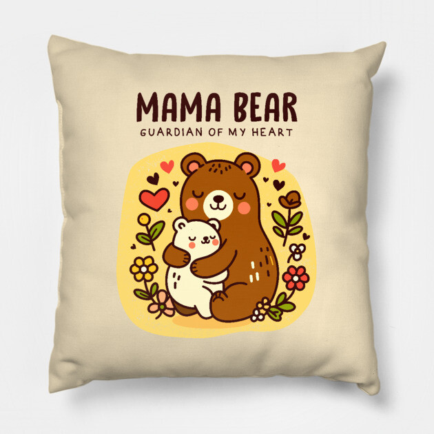 MAMA BEAR Pillow by Fabrik