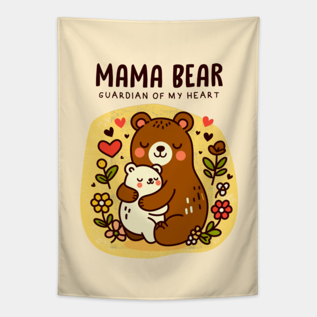 MAMA BEAR Tapestry by Fabrik