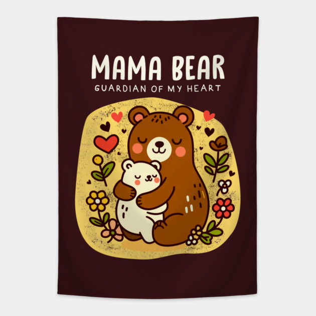 MAMA BEAR Tapestry by Fabrik