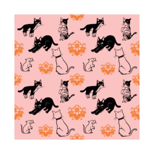 Cats And Rat Pattern T-Shirt