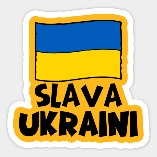 Slava Ukraini Magnet by Creatifly Graphic Tees