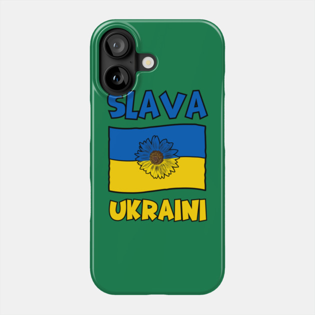 Slava Ukraini Phone Case by Creatifly Graphic Tees