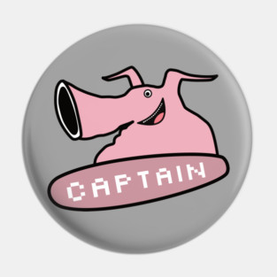 A pig with a surfboard Pin