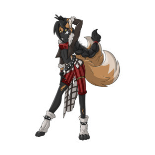 Roxy the sassy Kitsune Fox Girl T-Shirt