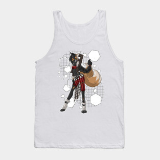 Roxy the sassy Kitsune Fox Girl Tank Top