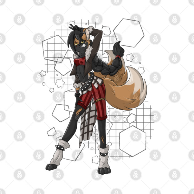 Roxy the sassy Kitsune Fox Girl by Fennek