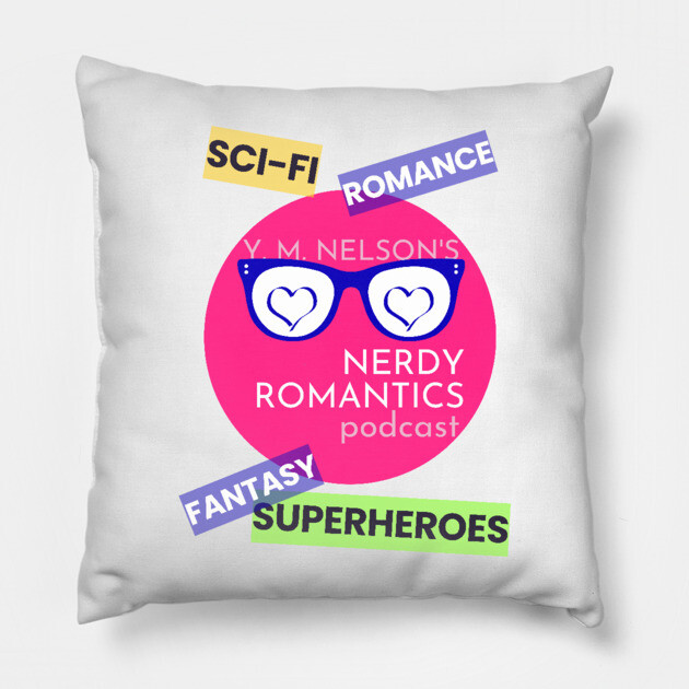 Nerdy Romantics Podcast Topics - Dark letters Pillow by Nerdy Romantics Fan Shop*