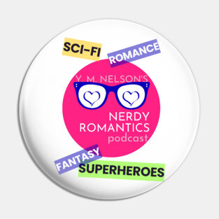 Nerdy Romantics Podcast Topics - Dark letters Pin