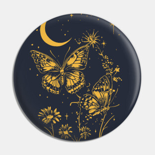 Romantic Butterfly Pair – Celestial Garden Dreamscape Pin