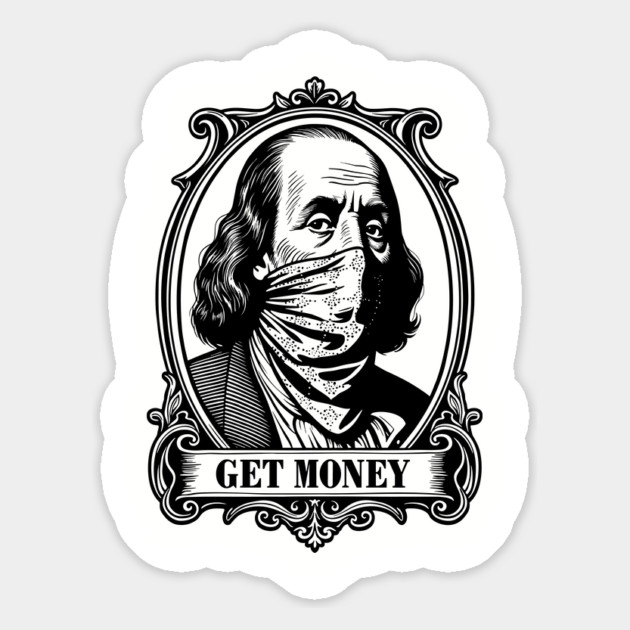 Get Money Hustler Mindset Motivation Magnet by Anticorporati