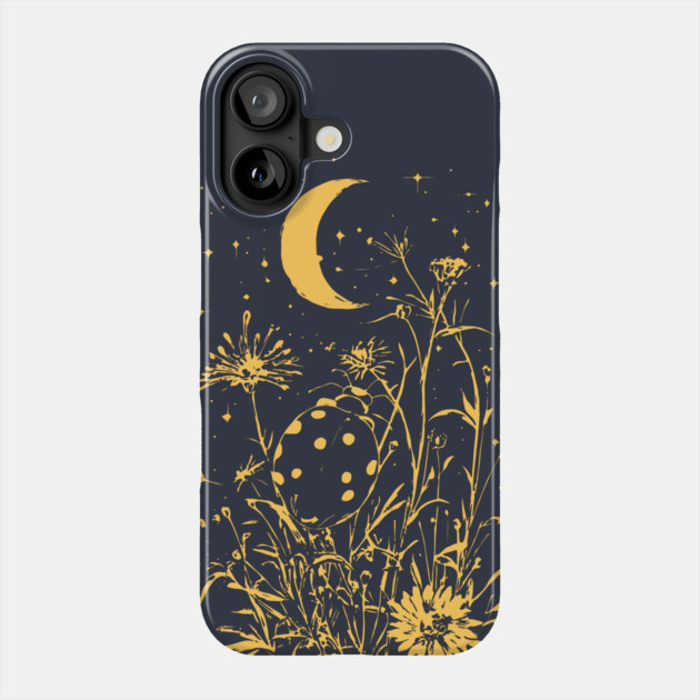 Celestial Ladybug Among Wildflowers – Symbol of Luck & Wonder Phone Case by TuncGK