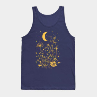 Celestial Ladybug Among Wildflowers – Symbol of Luck & Wonder Tank Top