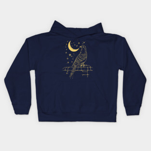 Urban Celestial Pigeon – A Bird of the Night Sky Kids Hoodie