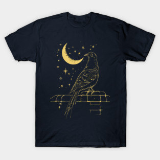Urban Celestial Pigeon – A Bird of the Night Sky T-Shirt
