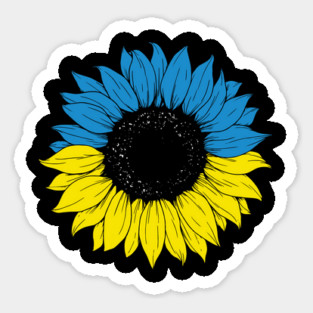 Sunflower Ukraine, Support Ukrainian,  Ukraine, Pray for Ukraine Sticker