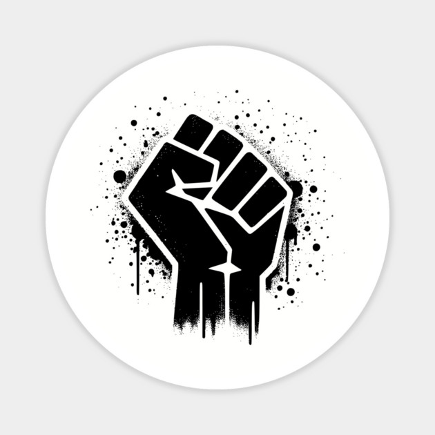 Black Power Fist, Resist, Protest Fist Magnet by UrbanLifeApparel