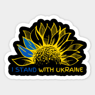 I Stand With Ukraine Sticker