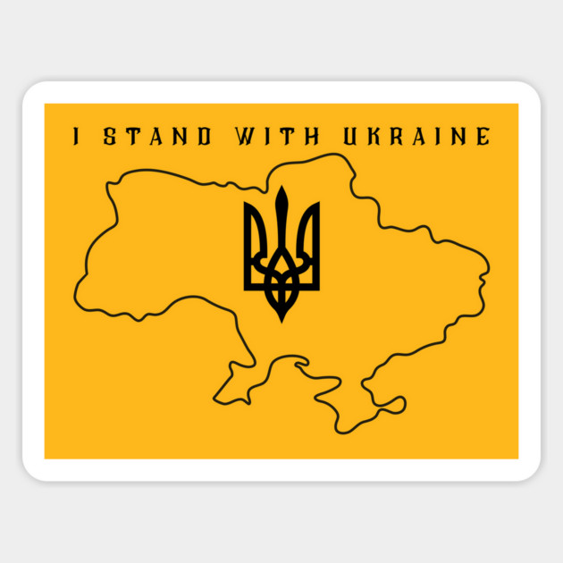 I Stand With Ukraine Magnet by Creatifly Graphic Tees