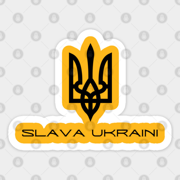 Slava Ukraini Sticker by Creatifly Graphic Tees
