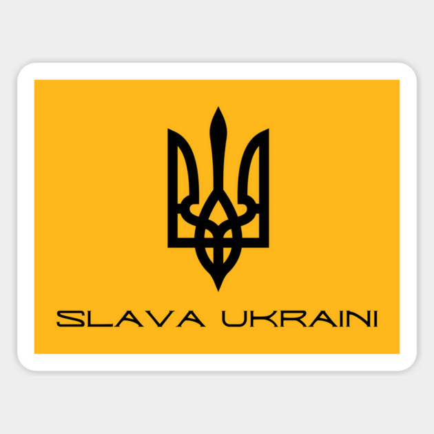 Slava Ukraini Magnet by Creatifly Graphic Tees