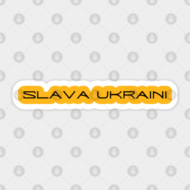 Slava Ukraini Sticker by Creatifly Graphic Tees