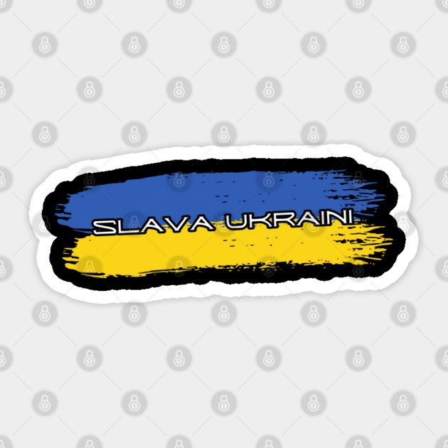 Slava Ukraini Sticker by Creatifly Graphic Tees