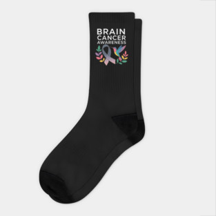 Brain Tumor Awareness Brain Cancer Socks