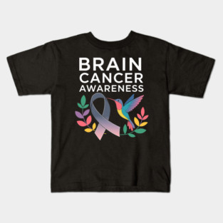 Brain Tumor Awareness Brain Cancer Kids T-Shirt