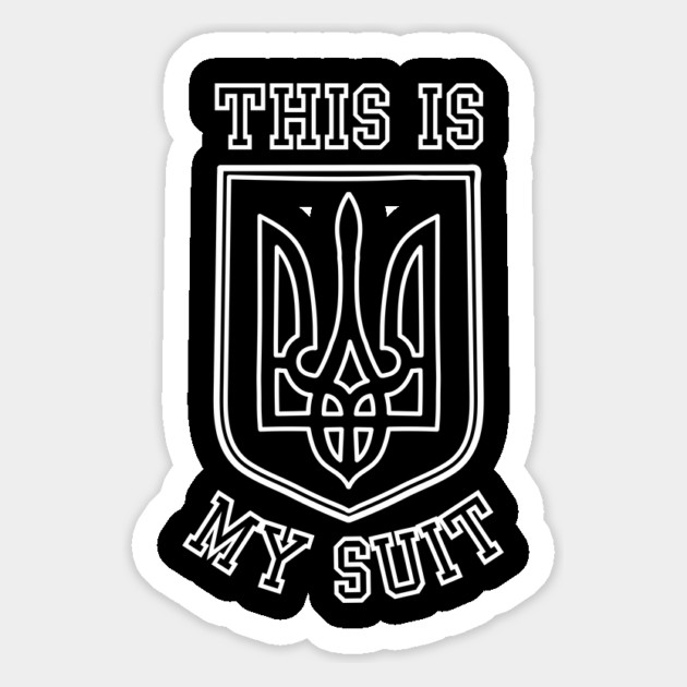This Is My Suit - Zelensky Magnet by Creatifly Graphic Tees