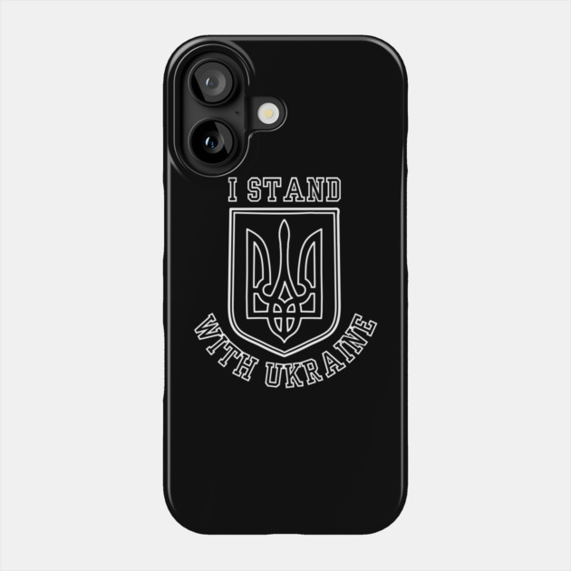 I Stand With Ukraine Phone Case by Creatifly Graphic Tees