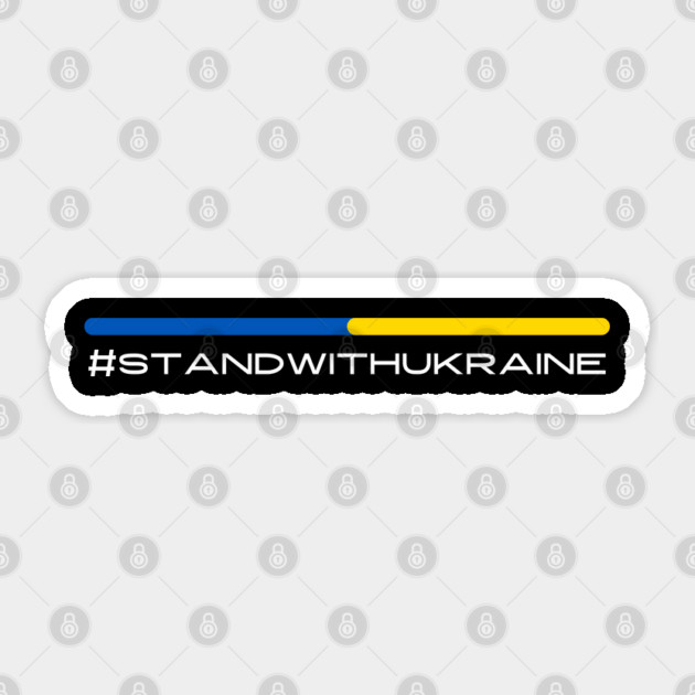 Stand With Ukraine Sticker by Creatifly Graphic Tees