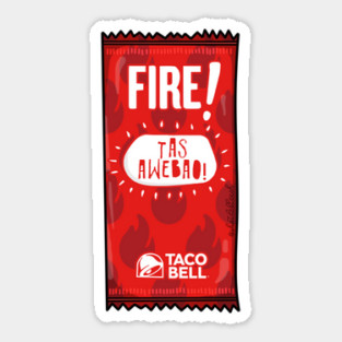 Fire Sauce Spicy Taco Bell Sticker