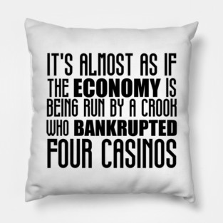 Bad Economy: Bankrupt America Pillow