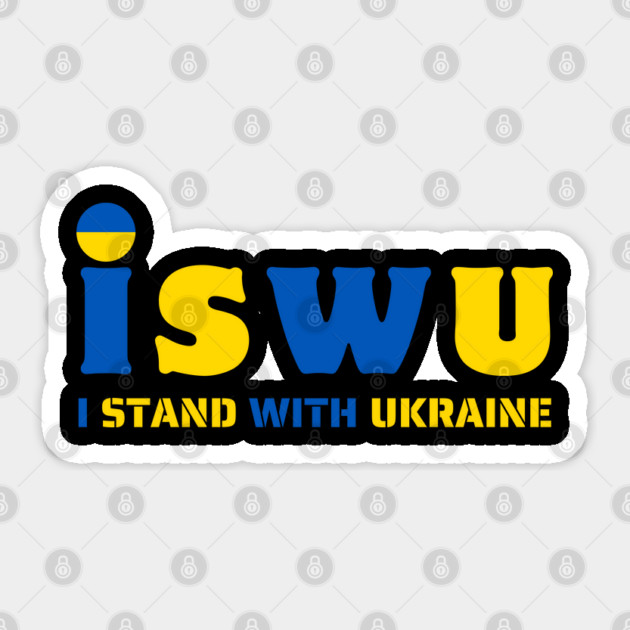 I Stand With Ukraine Sticker by Creatifly Graphic Tees