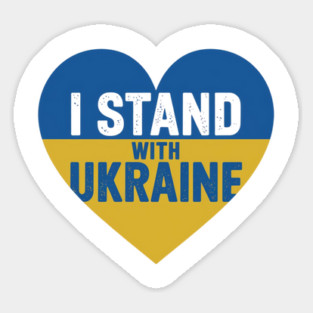 I Stand With Ukraine Sticker