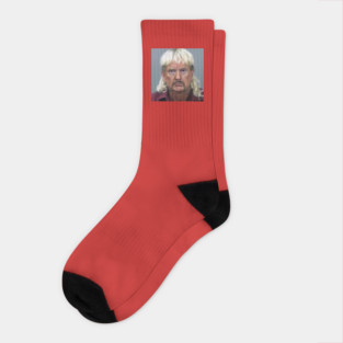 Donald Tiger King Trump Mugshot Socks